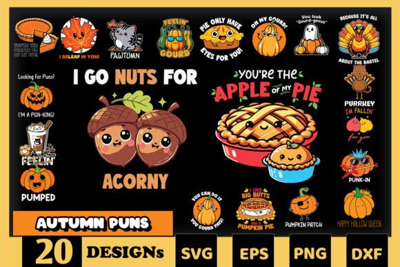 Autumn Puns SVG Bundle: A Designer’s Review for Graphics and Crafts