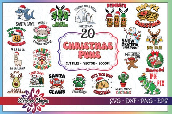 Christmas Funny Puns SVG Bundle: Graphics and Crafts Review