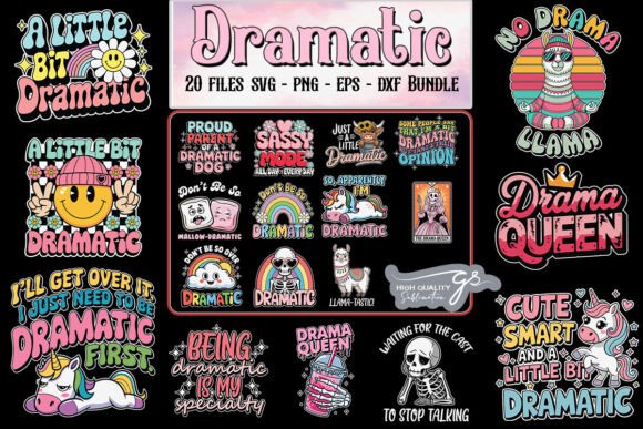 Funny Dramatic SVG Bundle Review