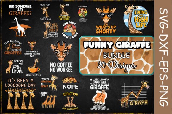 Funny Giraffe SVG Bundle: Graphics and Crafts Review