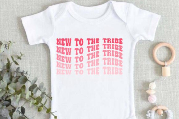 New to the Tribe Svg, Retro Baby Svg Png Graphics and Crafts