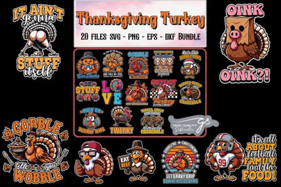 Thanksgiving Turkey SVG Bundle Graphics and Crafts Review