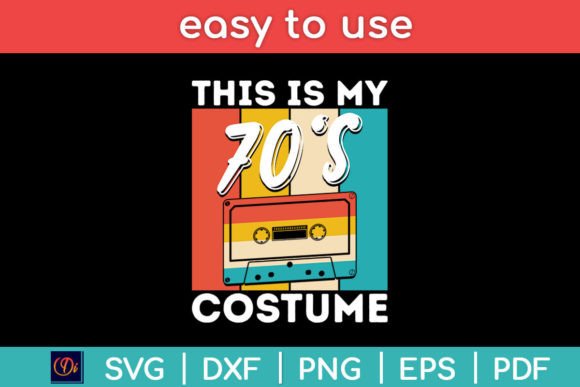 This Is My 70s Costume Retro Vintage Graphics and Crafts Review