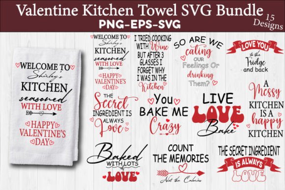 Valentine Kitchen Towel Svg Bundle: Graphics and Crafts Review